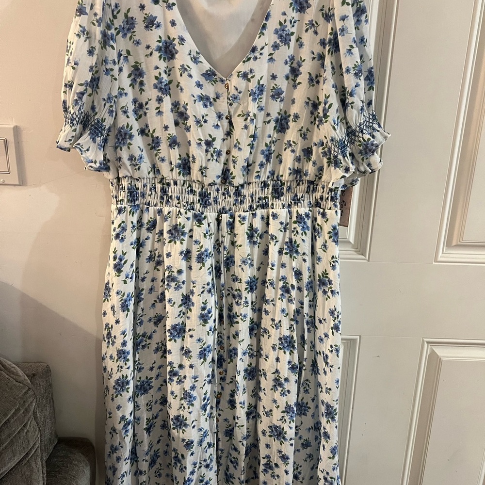 Floral V-Neck Dress